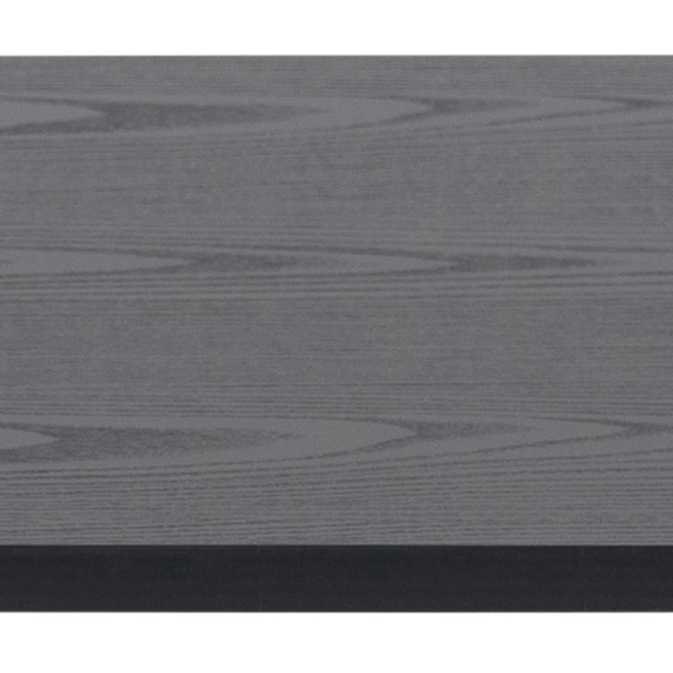 Angus Black Ash Melamine Coffee Table With Powder Coated Solid Metal Base