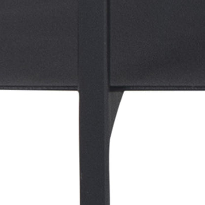 Angus Black Ash Melamine Coffee Table With Powder Coated Solid Metal Base