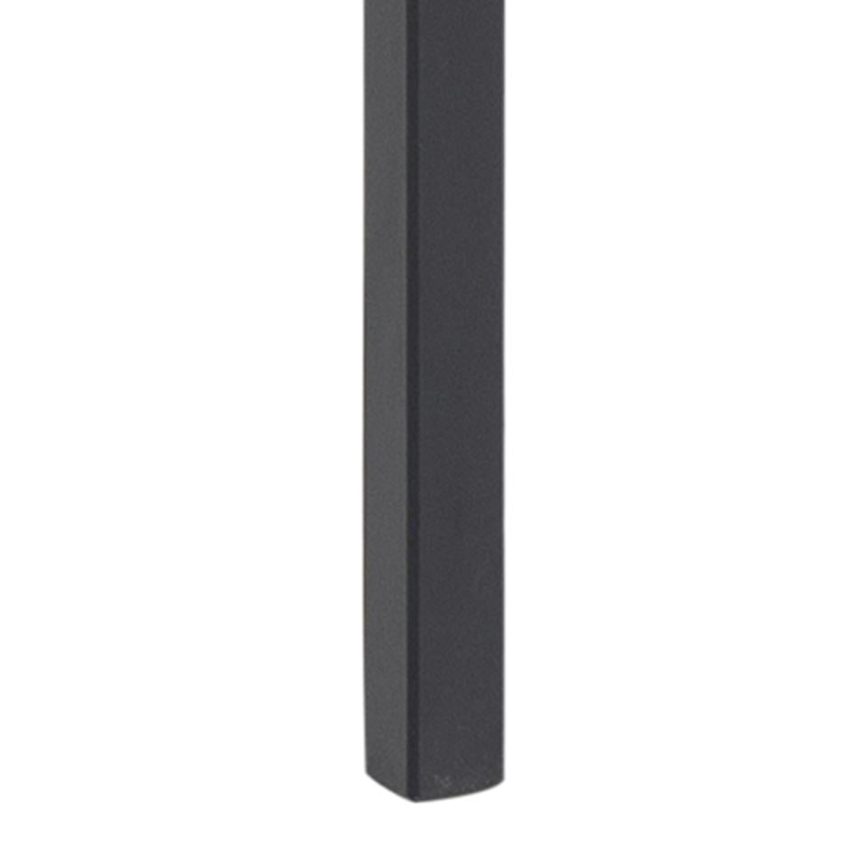 Angus Large Black Dining Table With Powder Coated Solid Metal Base 200cm Seats 8