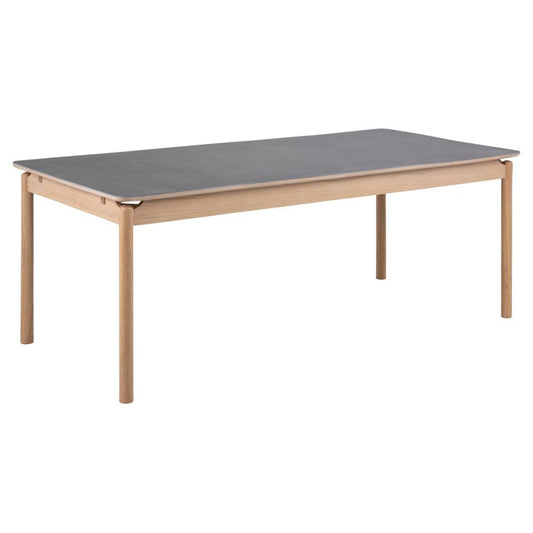 Luxury Large Asbaek Ceramic And Oak Dining Table 200x95x76 cm
