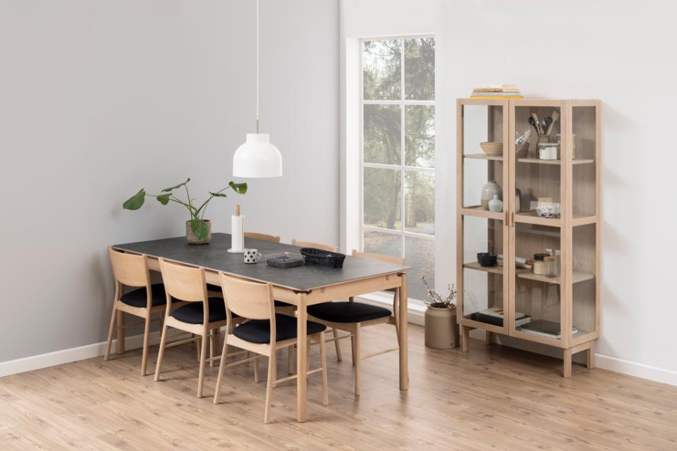 Luxury Large Asbaek Ceramic And Oak Dining Table 200x95x76 cm