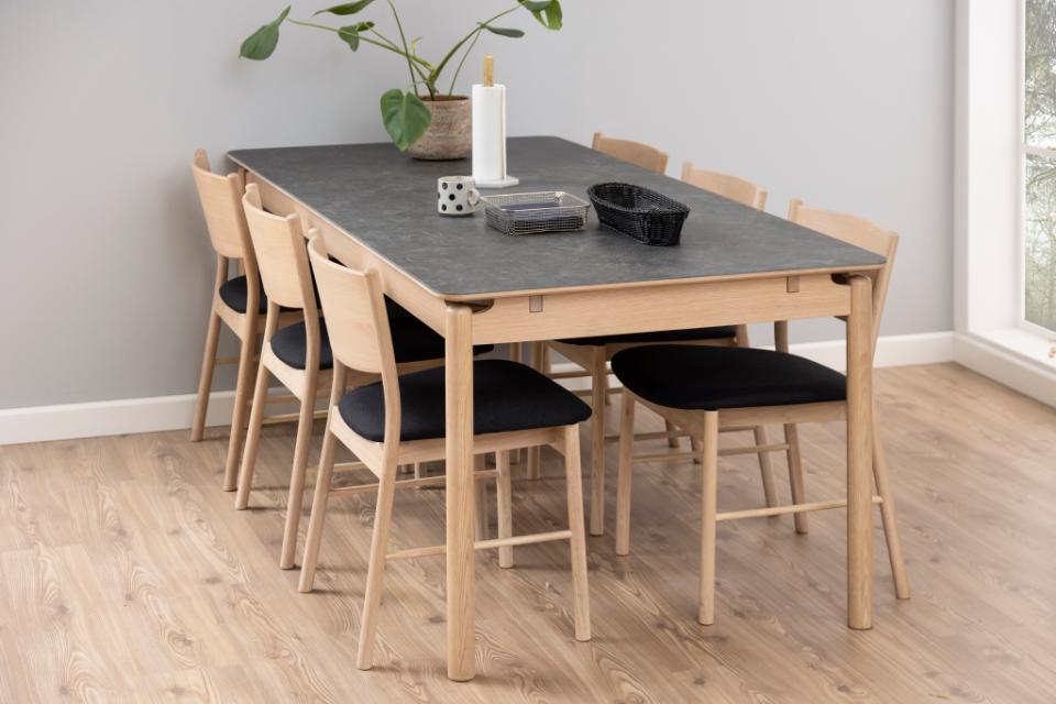 Luxury Large Asbaek Ceramic And Oak Dining Table 200x95x76 cm