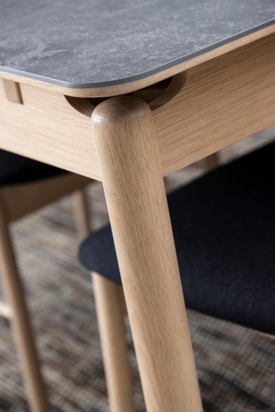 Luxury Large Asbaek Ceramic And Oak Dining Table 200x95x76 cm