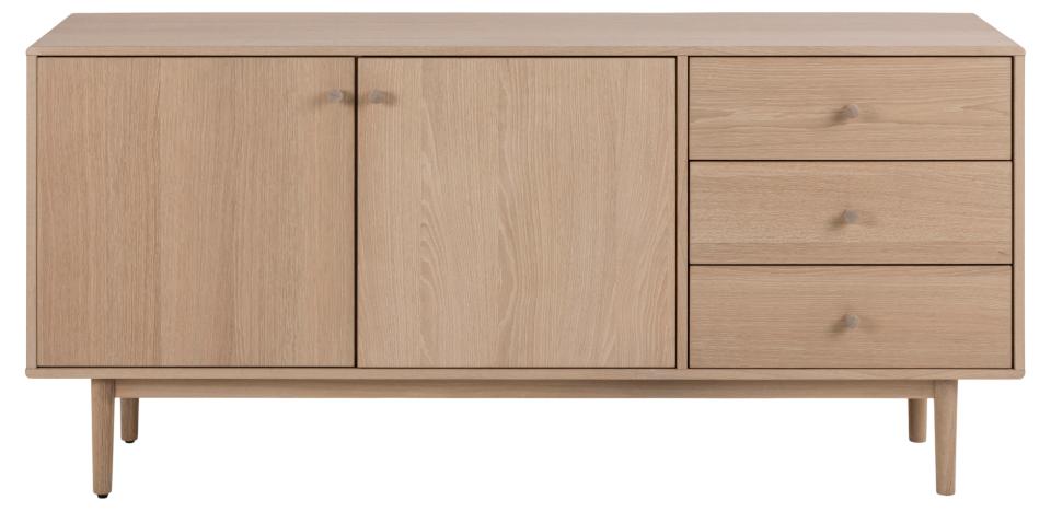 Aston Sideboard Lavish Solid Oak Cabinet With Great Storage And Adjustable Wooden Shelves 160x40x75cm