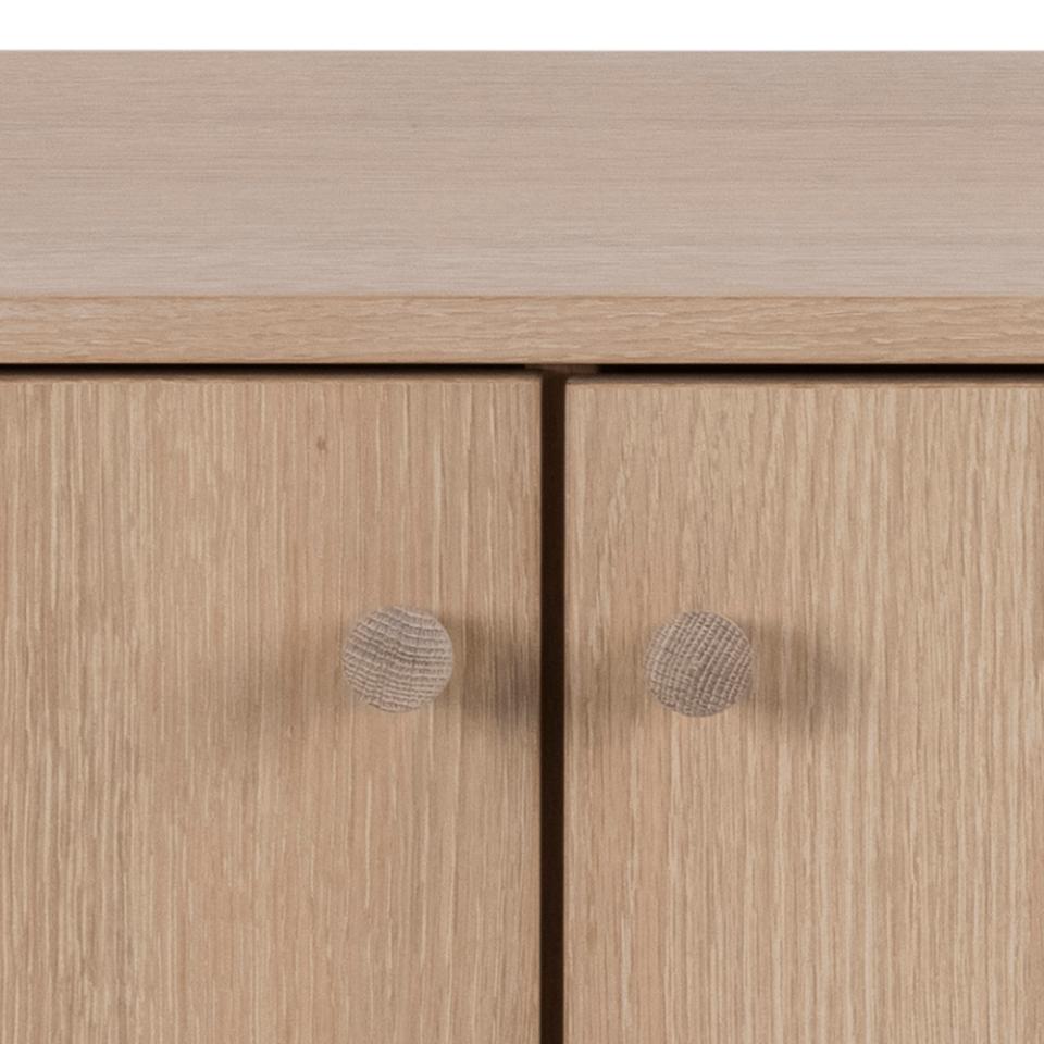 Aston Sideboard Lavish Solid Oak Cabinet With Great Storage And Adjustable Wooden Shelves 160x40x75cm