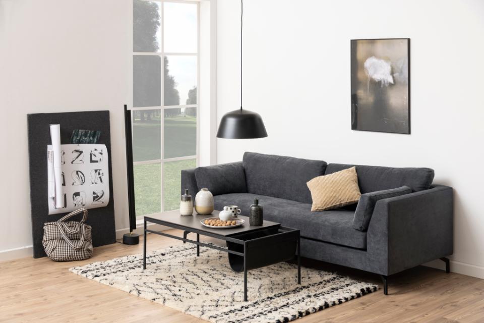Atalaya Luxury Coffee Table With Pocket In Black Ceramic Or Solid White Marble 115cm