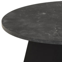Load image into Gallery viewer, Axis Coffee Table In Black Melamine With Cross Base 70cm

