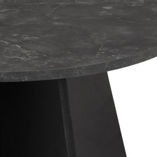 Load image into Gallery viewer, Axis Coffee Table In Black Melamine With Cross Base 70cm
