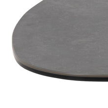 Load image into Gallery viewer, Barnsley Ceramic Black Coffee Table Plectrum Shape And Metal Base 84x77x34cm
