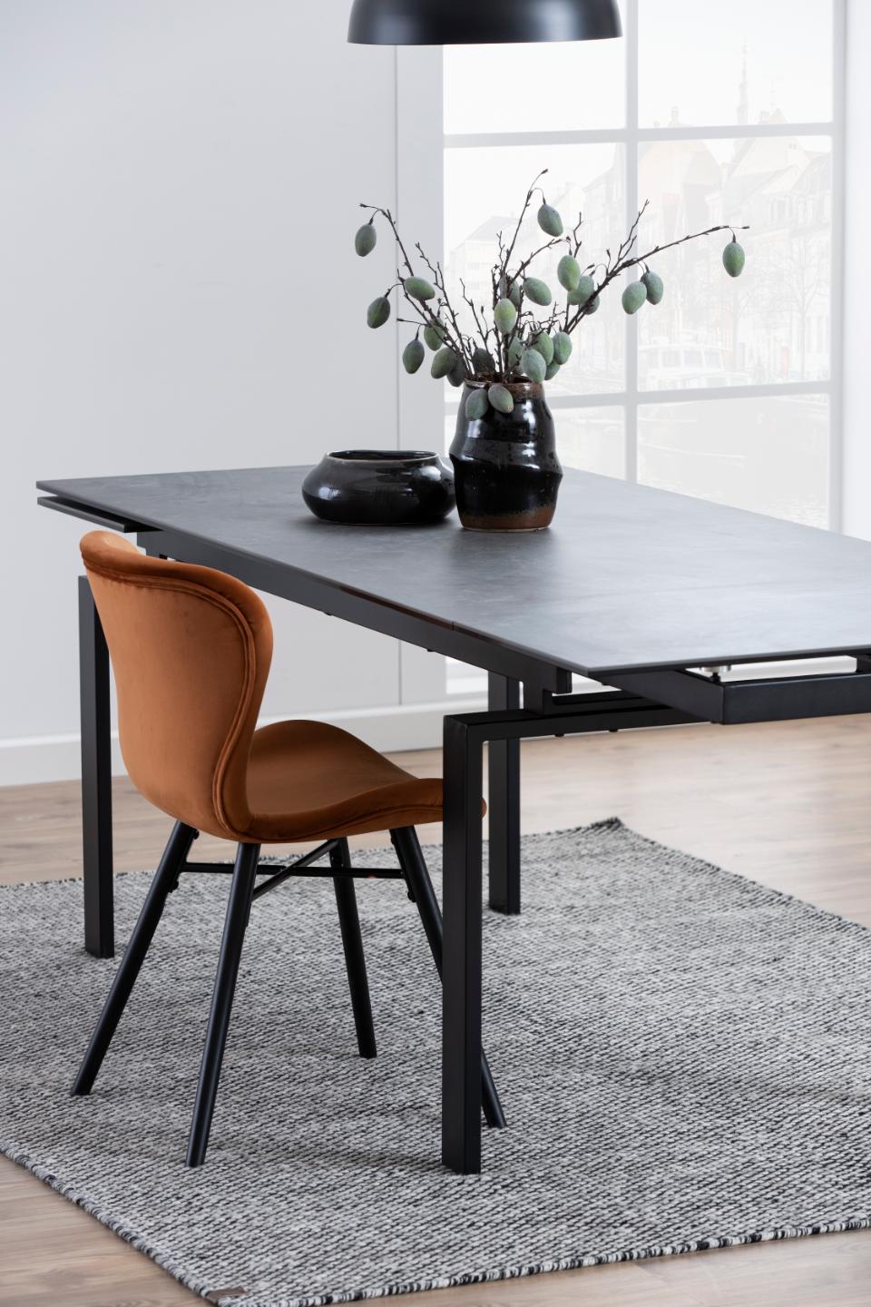 Batilda Copper Brown Fabric Dining Chair, Set Of 2