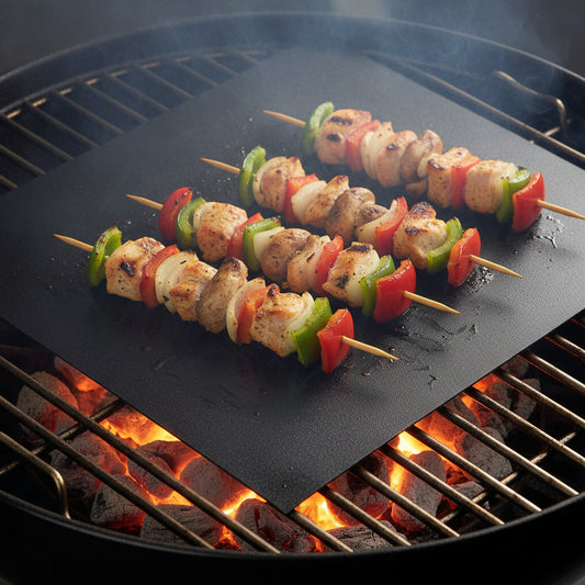 Barbecue Grill Mat 40 X 30cm - Non Stick Surface For BBQ Cooking - Can also be used in oven