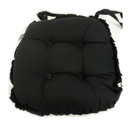Luxury Twill Jumbo Chair Pads, Premium Thick Chunky Seat Cushions 100% Cotton