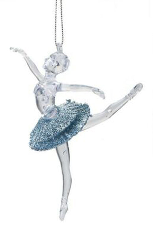 Beautiful Ballerina Christmas Tree Decoration Elegant Ballet Dancer Glitter Hanging Xmas Ornaments