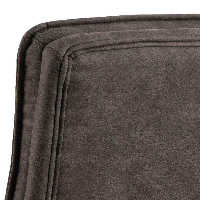 Brad Black Fabric Home Office Desk Chair With Brake Castors, Gas lift, Swivel And Tilt