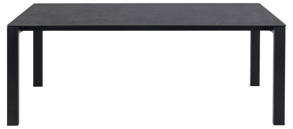 Brentford Dining Table With Glass Ceramic Top 200cm With Metal Base, Seats Up to 8 People