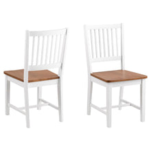 Load image into Gallery viewer, Brisbane White Lacquered Oak Stained Designer Dining Chair Set Of 2
