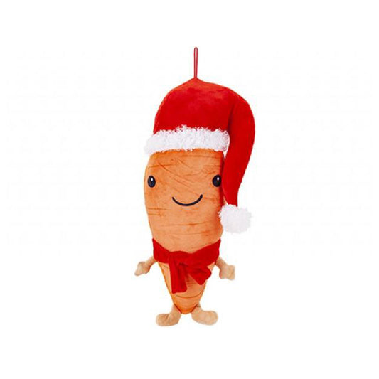 Medium Christmas Carrot Plush Toy Festive Gift 42cm