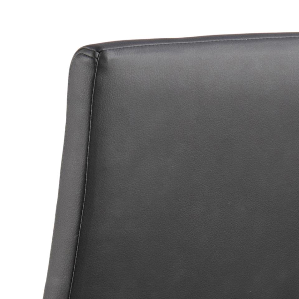 Charles Stylish Black Home Office Desk Chair With Brake Castors, Seat Adjustment, Swivel And Tilt