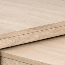 Load image into Gallery viewer, Cornus Square White Oak Coffee Table Versatile Designer Set 70 cm
