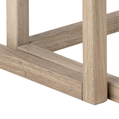 Cornus Square White Oak Coffee Table Versatile Designer Set 70 cm