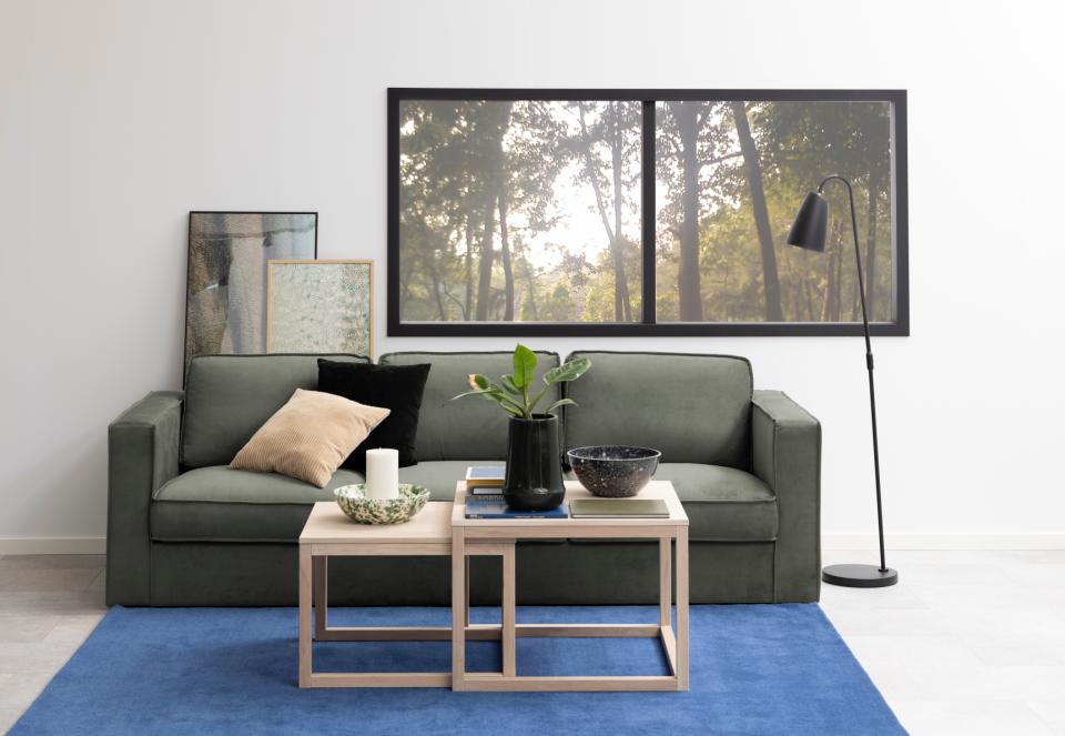 Cornus Square White Oak Coffee Table Versatile Designer Set 70 cm