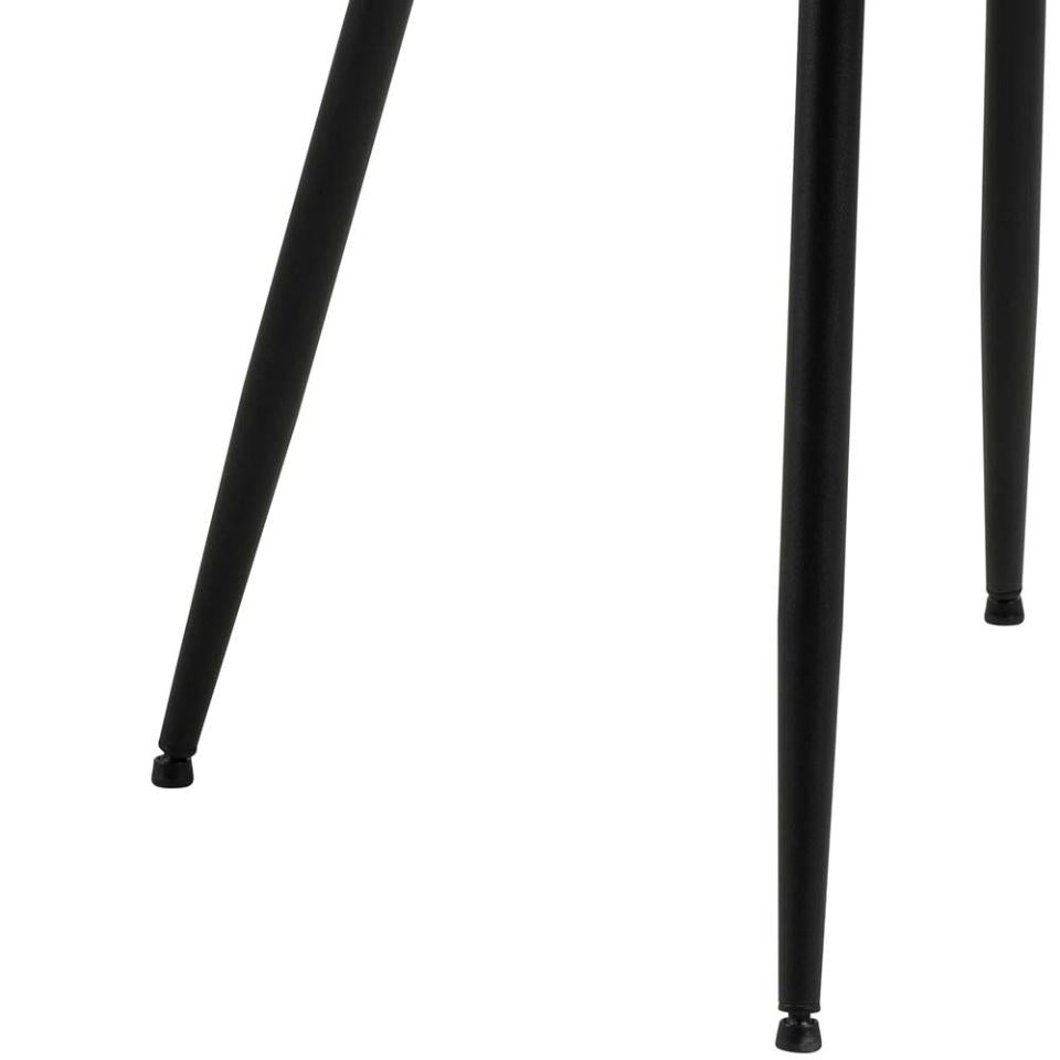 Delmy Dining Chairs In Comfort Fabric Grey, Set Of 4