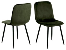Load image into Gallery viewer, Delmy Dining Chairs In Olive Green Lloyd Fabric, Set Of 4
