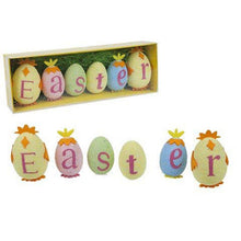 Load image into Gallery viewer, Easter Egg And Chicks Fun Word Sign In Foam
