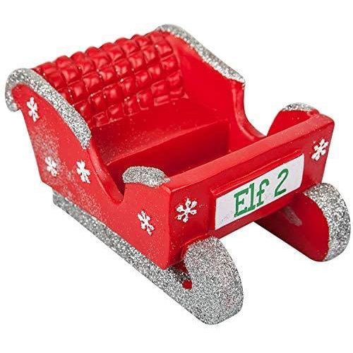 Naughty Elf Christmas Sleigh, Double Size Carriage For Elves Behaving Badly Seats 2