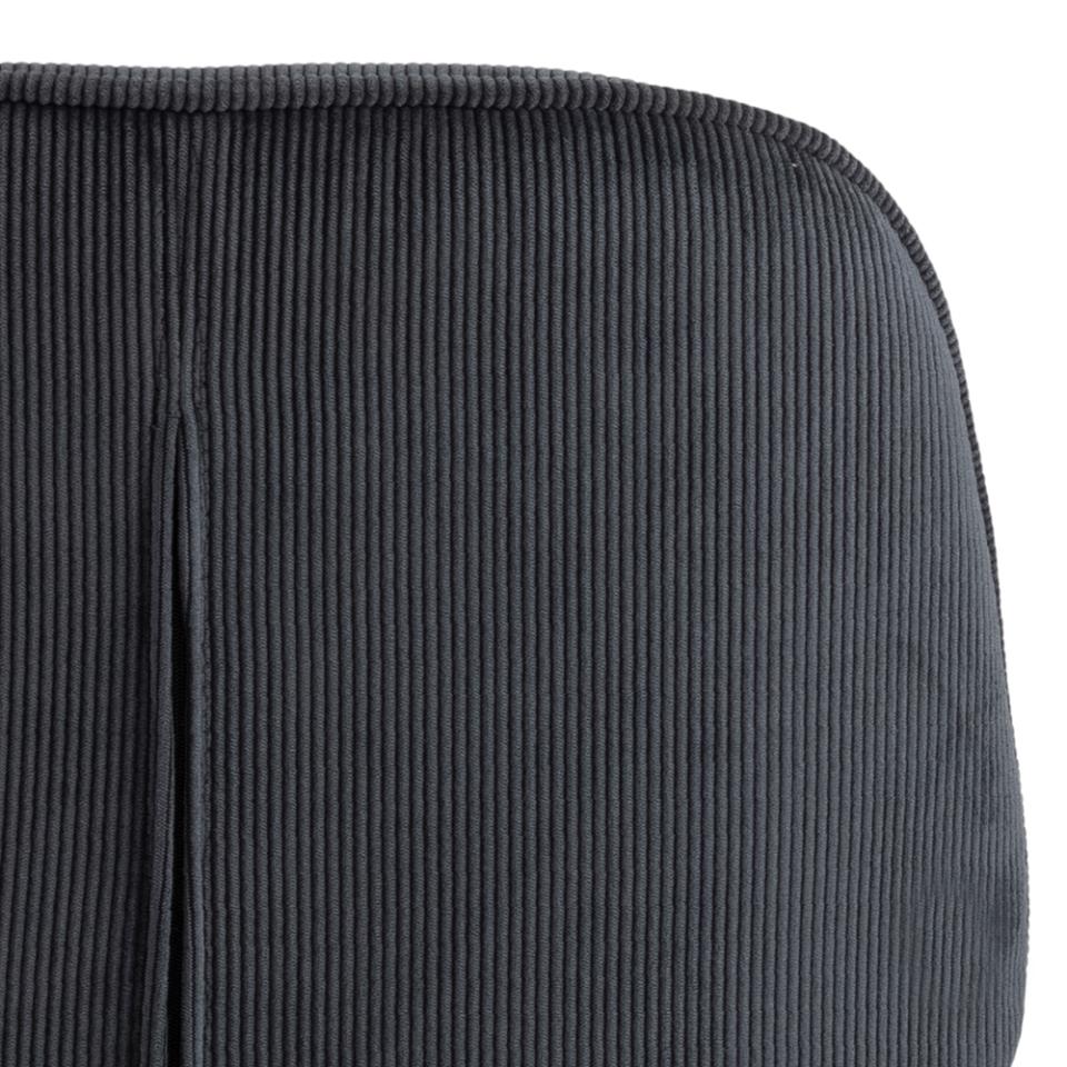 Femke Grey Elegant Anthracite Fabric Designer Dining Chair, Set Of 4 Chairs