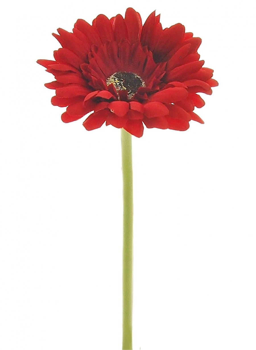 Small Head Silk Gerbera Flower Stem Quality Artificial Flowers 55cm