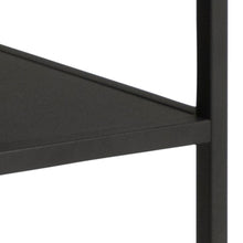 Load image into Gallery viewer, Gila Large Rectangular Coffee Table With Black Shelf And Metal Base 120x60x42cm
