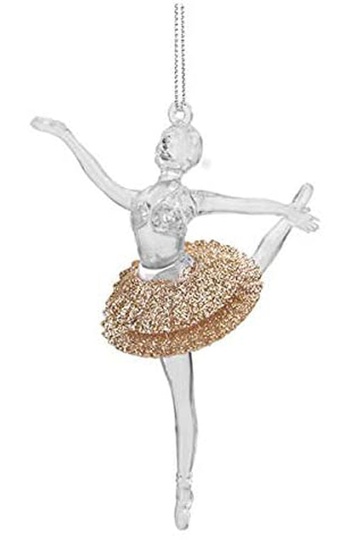 Beautiful Ballerina Christmas Tree Decoration Elegant Ballet Dancer Glitter Hanging Xmas Ornaments