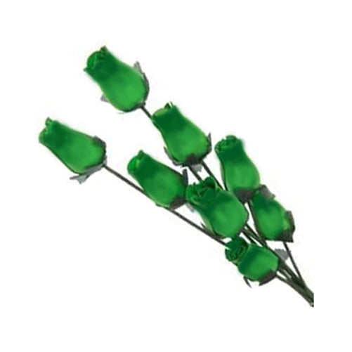 100 Wooden Roses In Many Colours - 100 Single Rose Stems For Creating Bouquets or Displays In Craft Projects and More
