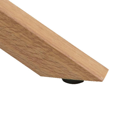 close up of the leg of a heaven coffee table on a white background