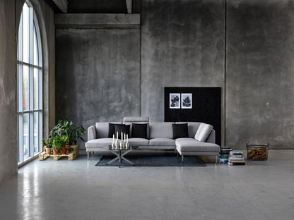 a heaven table by Homestreet in a large open space modern home