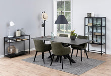 Load image into Gallery viewer, Heaven Large Rectangle Dining Table Solid Black Metal Base 200x100x75.5
