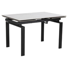 Load image into Gallery viewer, Huddersfield Ceramic Dining Table Extending Designer Black Or White 4-10 Seats 120/200cm
