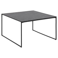 Load image into Gallery viewer, Infinity Coffee Table With Black Marble Print, Square 80x80cm
