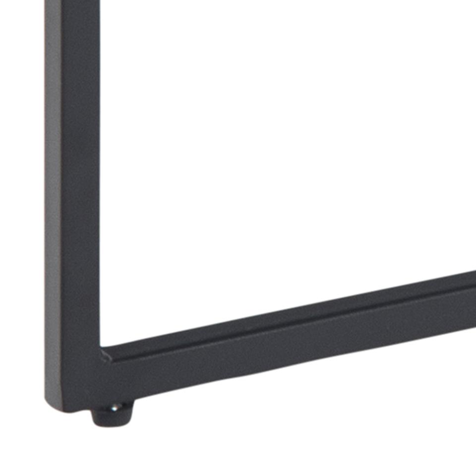 Infinity Black Melamine Marble Print Side Or Lamp Table 50x50x45cm