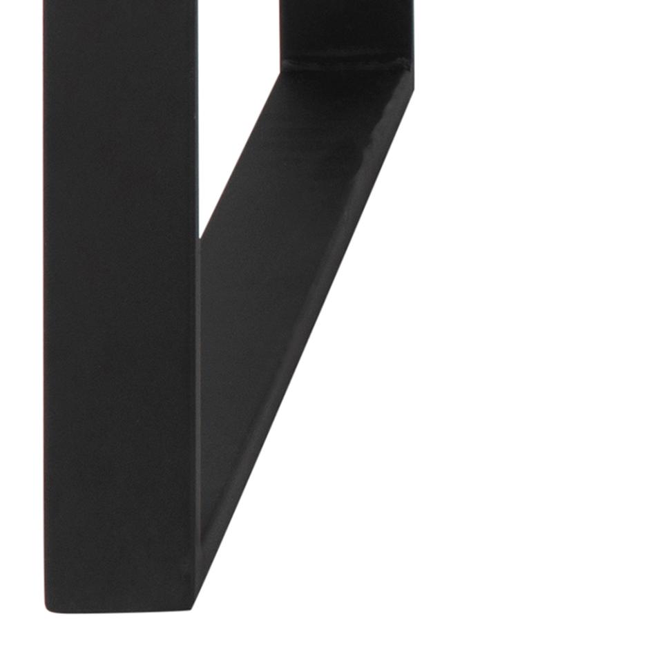 Katrine Black Ceramic Coffee Table Set, 2 Moveable Rectangle Tables 115x55cm 69x40cm