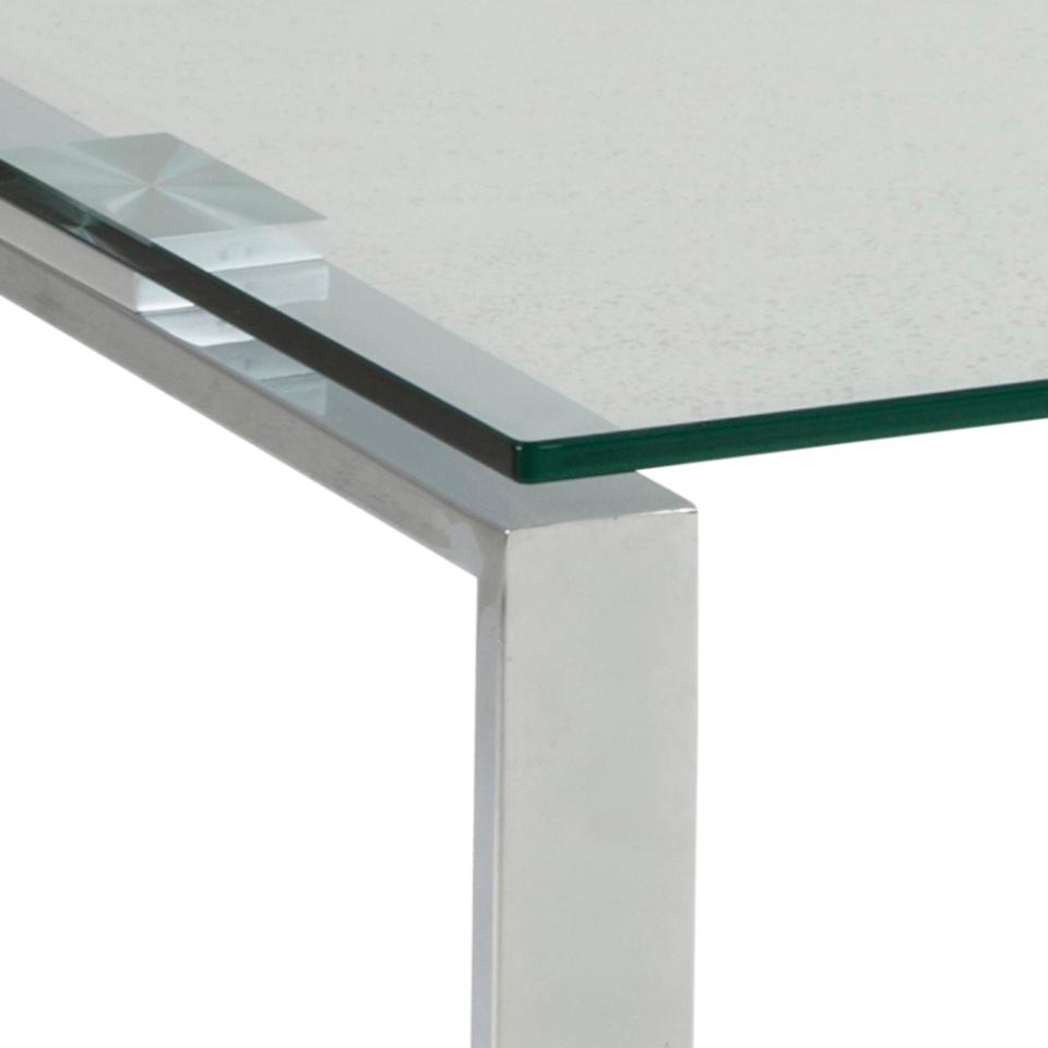 Katrine Coffee Table Set Unique Classy Clear Glass Furniture Range 115x55cm 69x40cm