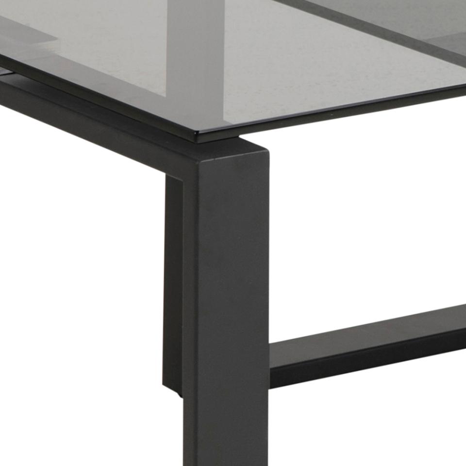 Katrine Coffee Table Superior Smoked Glass Furniture Set 115x55cm 69x40cm
