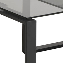 Load image into Gallery viewer, Katrine Coffee Table Superior Smoked Glass Furniture Set 115x55cm 69x40cm
