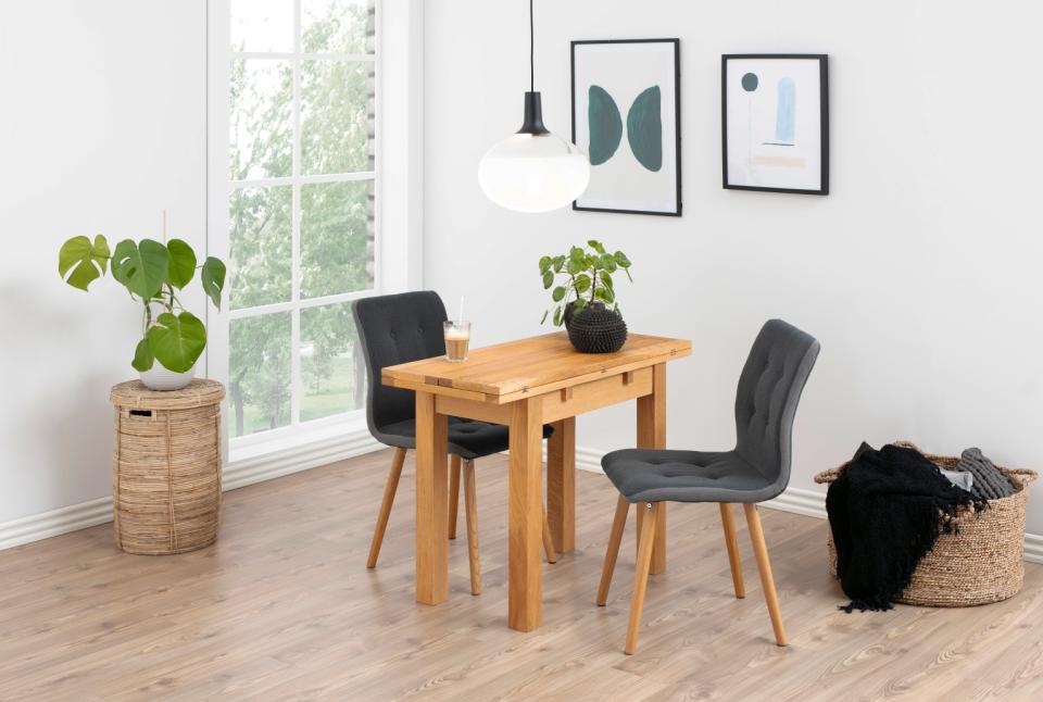 Kenley Extending Oak Dining Table Oil Treated Seats 2-4 100x45/90cm
