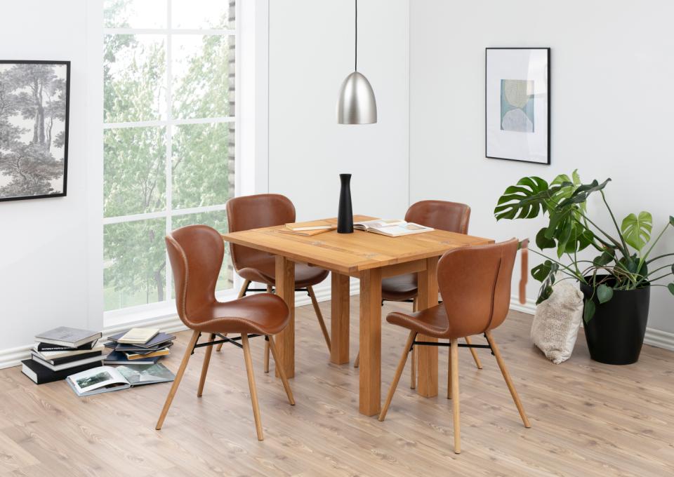 Kenley Extending Oak Dining Table Oil Treated Seats 2-4 100x45/90cm