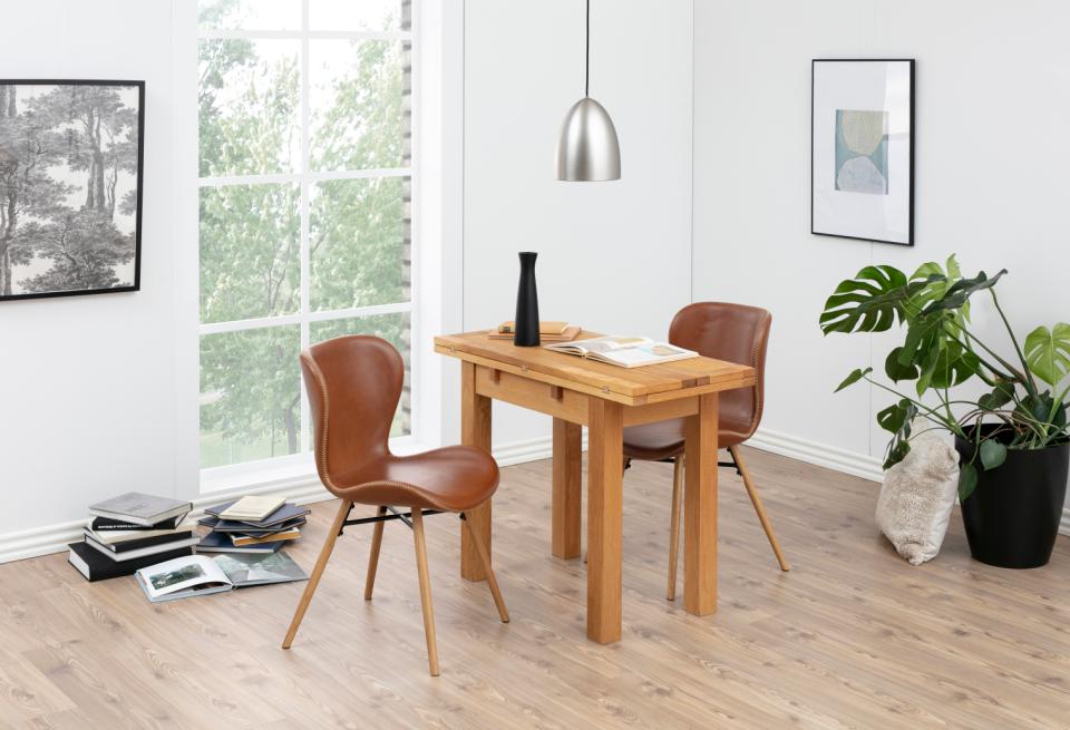 Kenley Extending Oak Dining Table Oil Treated Seats 2-4 100x45/90cm