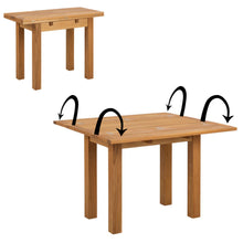 Load image into Gallery viewer, Kenley Extending Oak Dining Table Oil Treated Seats 2-4 100x45/90cm
