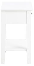 Load image into Gallery viewer, Linnea Bedside Table With 1 Drawer And Shelf 45x34x62.8 cm Lavish White Bedroom Furniture
