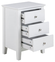 Load image into Gallery viewer, Linnea Bedside Table With 2 Drawers 45x34x62.8 cm Chic White Bedroom Furniture
